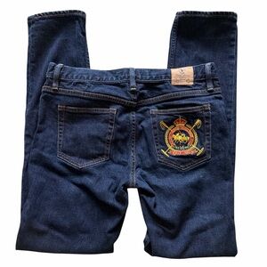 Ralph Lauren Thompson 650 Blue Label Jeans Embroidered Women's Ladies Size 30